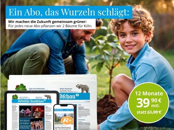 Sie lesen Zeitung - wir pflanzen 2 Bäume