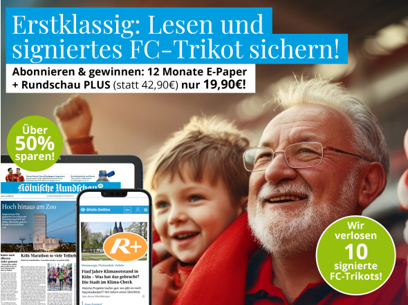 FC Köln Fankurve mit KR E-Paper