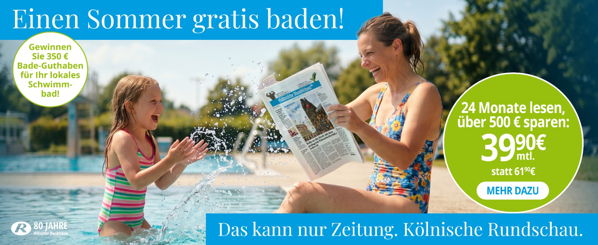 Die gedruckte Zeitung auch im Sommer genießen