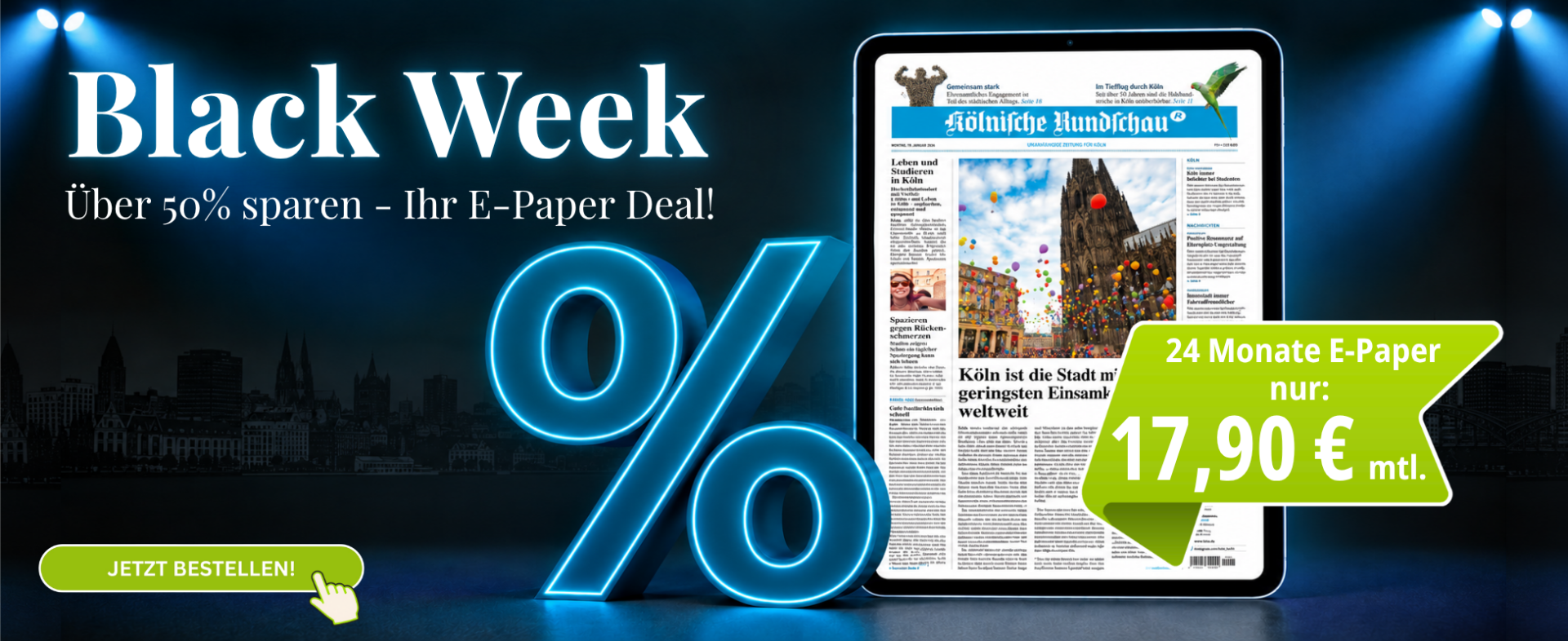 E-Paper Black Week Deal – über 50% sparen