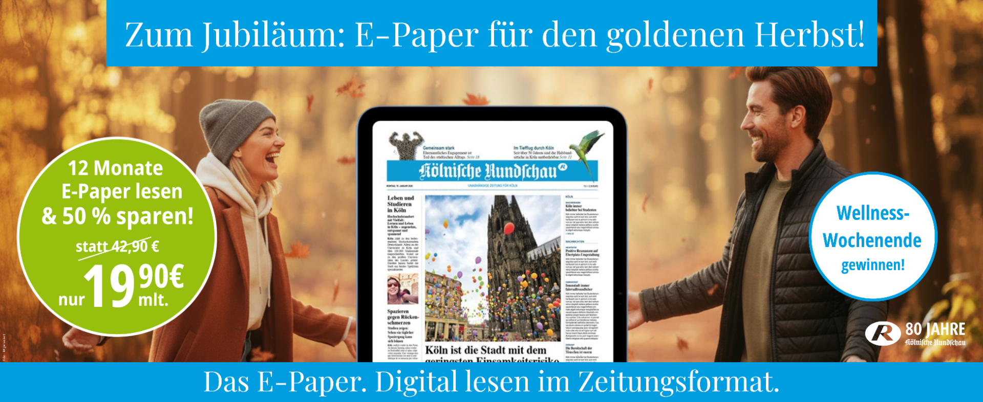 Goldener Jubiläumsherbst – 50% sparen