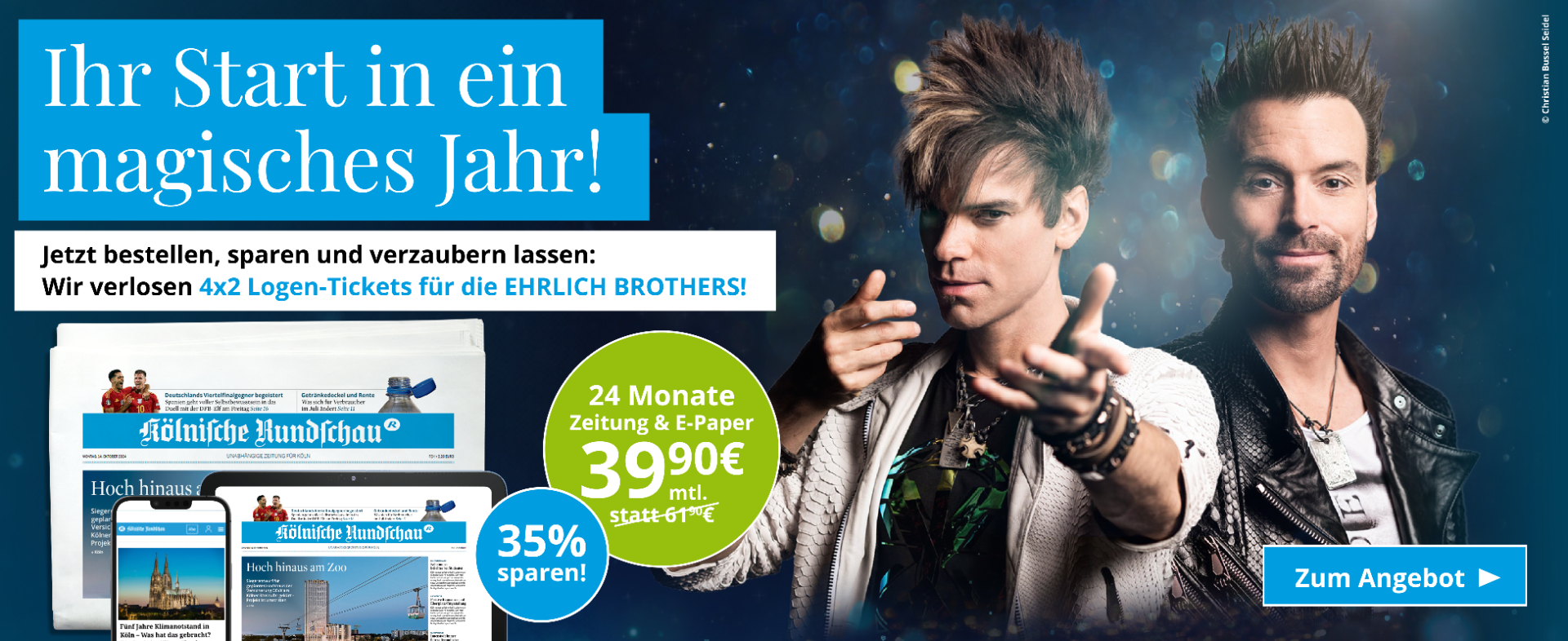 Ins magische Jahr mit der gedruckten Zeitung starten