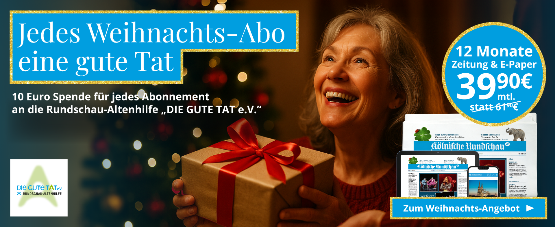 Besinnliche Weihnachtszeit mit der gedruckten Zeitung